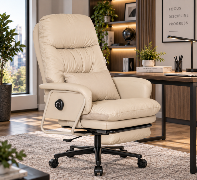 Офисное кресло Mealux Senator Сream (HF-S17 PU/CR) - изображение 2