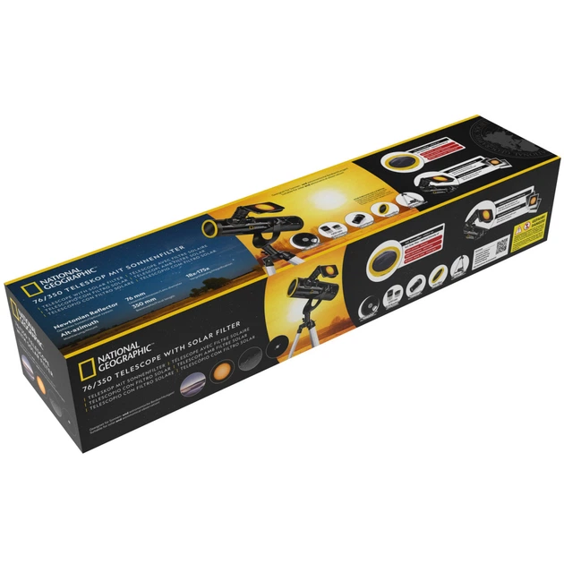Телескоп National Geographic 76/350 AZ Solar (9012000) - Фото 7 Телескоп National Geographic 76/350 AZ Solar (9012000) - изображение 7