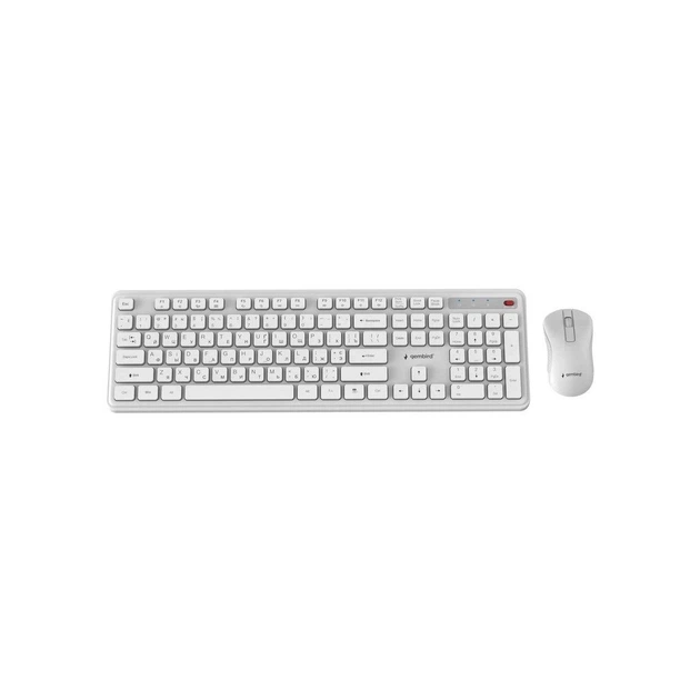 Комплект Gembird Slim Pro Business Wireless White (KBS-WPS-01-W-CYRL) - изображение 2