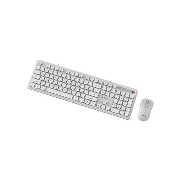 Комплект Gembird Slim Pro Business Wireless White (KBS-WPS-01-W-CYRL) - изображение 5
