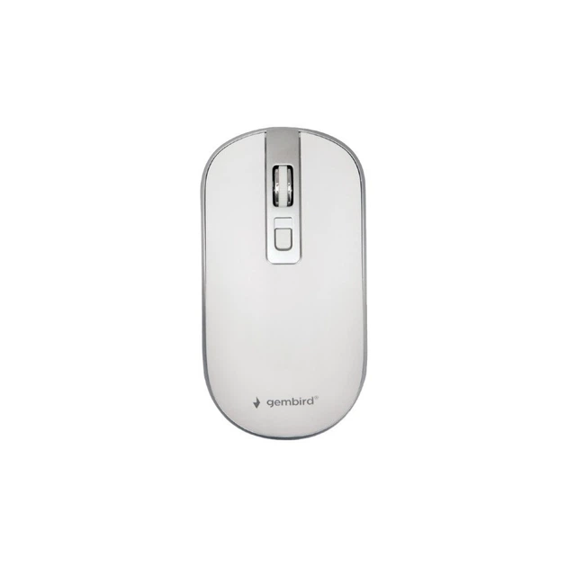 Мишка Gembird MUSW-4B-06-WS Wireless White-Silver (MUSW-4B-06-WS) - Фото 1 Мишка Gembird MUSW-4B-06-WS Wireless White-Silver (MUSW-4B-06-WS) - изображение 1