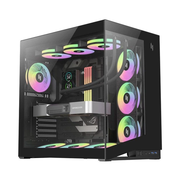 Корпус для ПК Gamemax NEX C56 BK - Фото 4 Корпус для ПК Gamemax NEX C56 BK - зображення 4