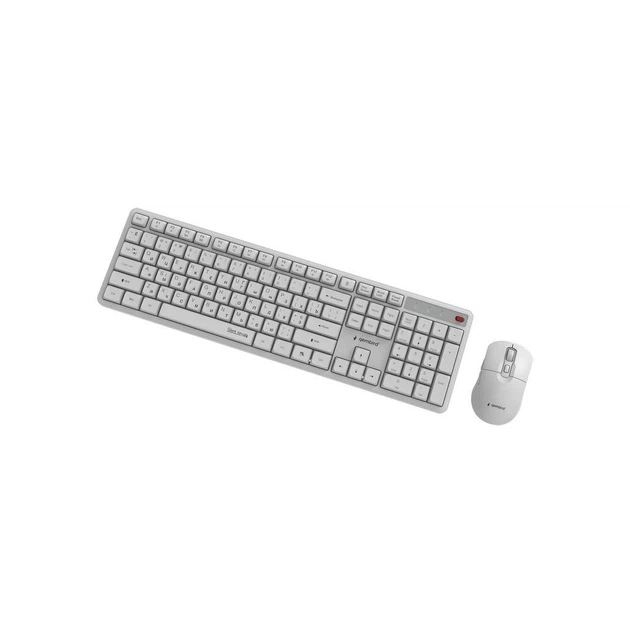 Комплект Gembird Silent Key Pro Business Wireless White (KBS-WMS-01-W-CYRL) - изображение 3