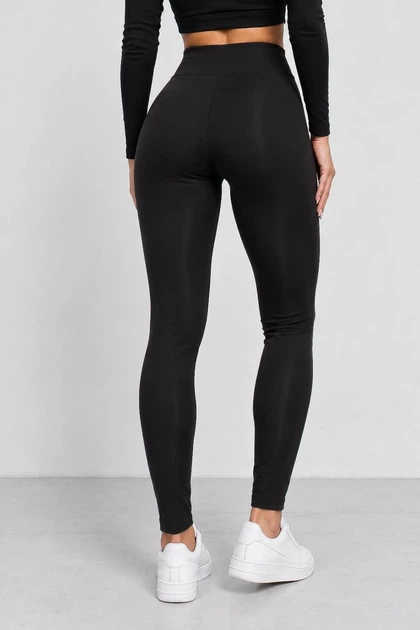 Лосины женские однотонные на флисе черный 214R329-1 AGER 3XL - изображение 4
