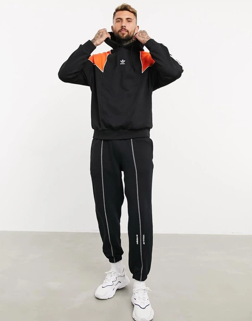 Худі adidas Big Trefoil Abstract Hooded Чорний M GE0868 - изображение 4
