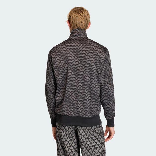 Кофта чоловіча ADIDAS FIREBIRD LOOSE MONOGRAM KC9158 s, чорний/білий - Фото 2 Кофта чоловіча ADIDAS FIREBIRD LOOSE MONOGRAM KC9158 s, чорний/білий - изображение 2