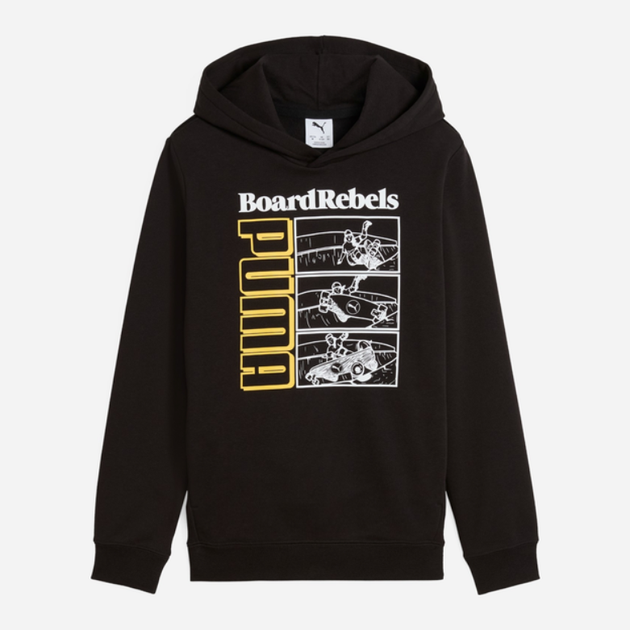 Дитяче худі для хлопчика Puma Essentials Graphics 68514801 152, чорний - Фото 1 Дитяче худі для хлопчика Puma Essentials Graphics 68514801 152, чорний - изображение 1