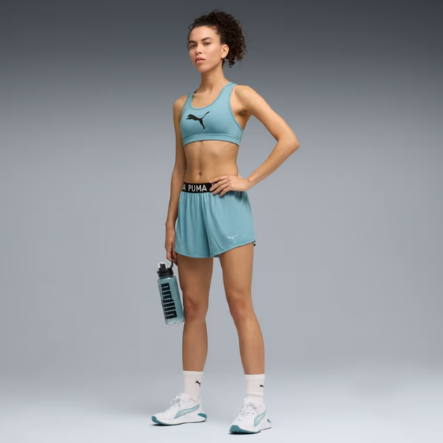 Шорти жіночі PUMA STRONG 3" Knit Shorts Women 52679899 s, бірюзовий - Фото 3 Шорти жіночі PUMA STRONG 3" Knit Shorts Women 52679899 s, бірюзовий - зображення 3