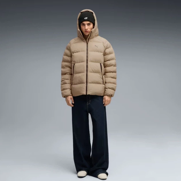 Куртка чоловіча PUMA Mono Hooded Jacket Men 68836755 m, світло-коричневий - изображение 3
