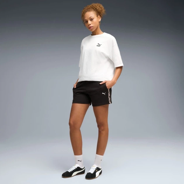 Шорти жіночі PUMA Essentials Graphics Animal 5" Shorts Women 69384401 s, чорний - Фото 3 Шорти жіночі PUMA Essentials Graphics Animal 5" Shorts Women 69384401 s, чорний - изображение 3