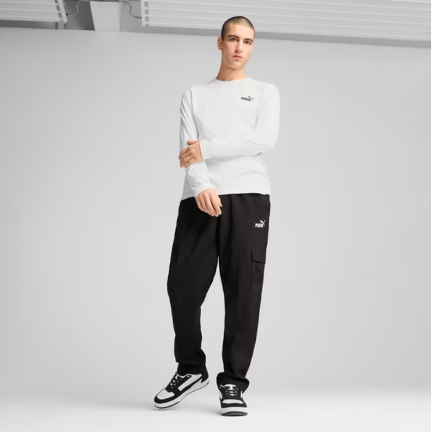 Брюки чоловічі PUMA Essentials No. 1 Logo Woven Cargo Pants Men 68266301 l, чорний - Фото 3 Брюки чоловічі PUMA Essentials No. 1 Logo Woven Cargo Pants Men 68266301 l, чорний - изображение 3