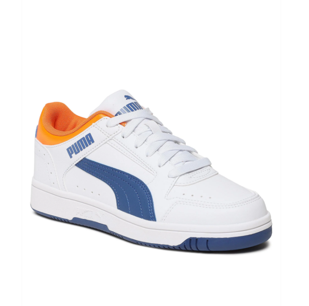 Кеди для хлопчика Puma Rebound JOY Lo Jr 38198411*AW25 37, білий/синій - Фото 2 Кеди для хлопчика Puma Rebound JOY Lo Jr 38198411*AW25 37, білий/синій - изображение 2