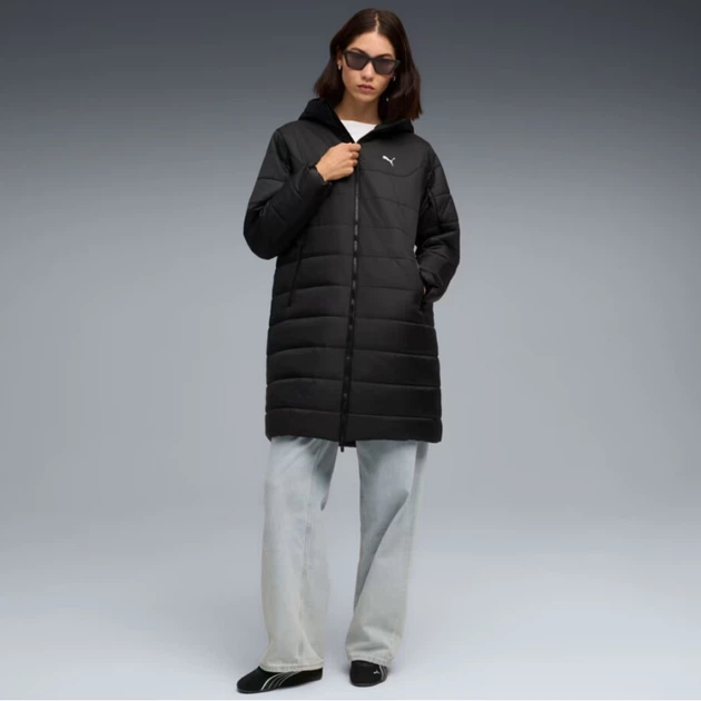 Куртка жіноча PUMA Essentials Hooded Padded Parka Women 68523201 l, чорний - изображение 3