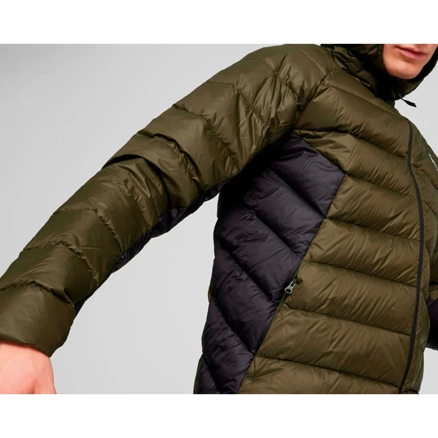 Куртка чоловіча Puma Packlite Down Jacket 84935570*AW25 s, хакі/чорний - изображение 4