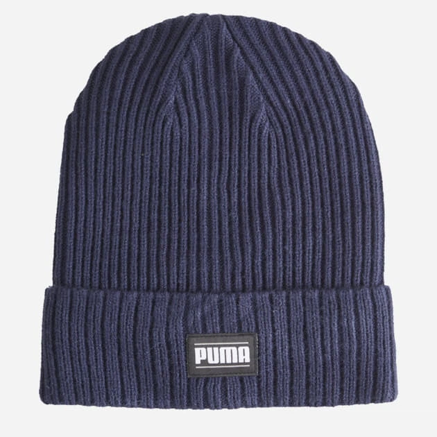 Шапка Puma Ribbed Classic Cuff Beanie 02403810 синій, o/s - Фото 1 Шапка Puma Ribbed Classic Cuff Beanie 02403810 синій, o/s - зображення 1