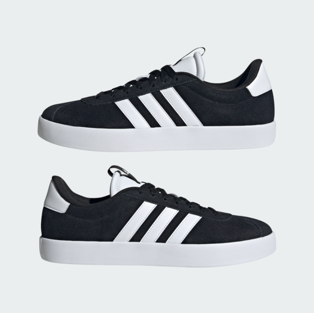 Кеди чоловічі ADIDAS VL Court 3.0 ID6278 46 2/3, чорний/білий - Фото 6 Кеди чоловічі ADIDAS VL Court 3.0 ID6278 46 2/3, чорний/білий - изображение 6