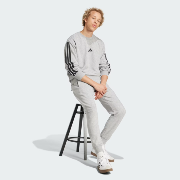 Брюки чоловічі ADIDAS Essentials Big Logo French Terry JE8969 m, світло-сірий - Фото 4 Брюки чоловічі ADIDAS Essentials Big Logo French Terry JE8969 m, світло-сірий - изображение 4