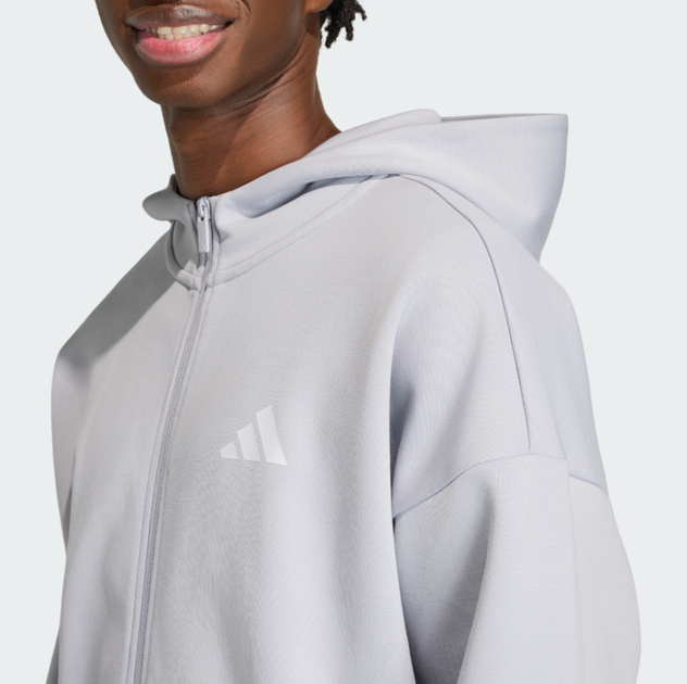 Худі чоловіче ADIDAS Future Icons Small Logo Full-Zip KD7662 xl, сірий - Фото 5 Худі чоловіче ADIDAS Future Icons Small Logo Full-Zip KD7662 xl, сірий - изображение 5