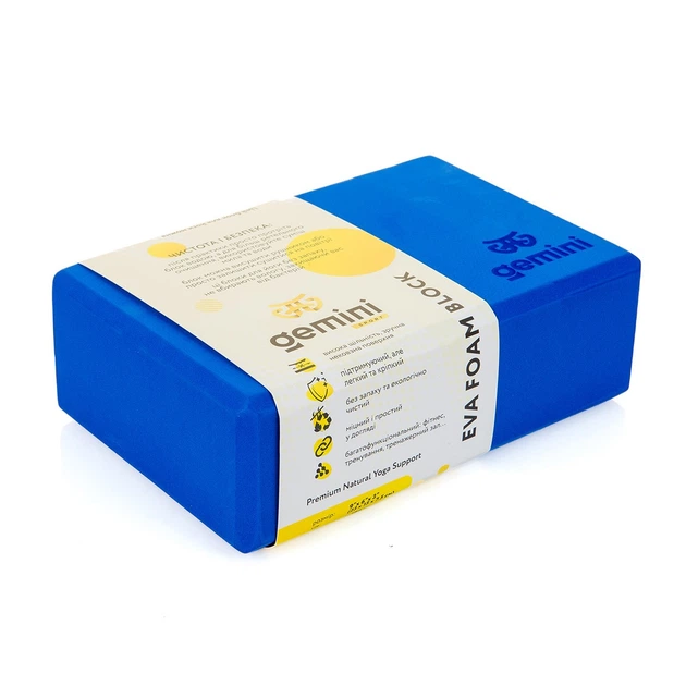 Блок для йоги Gemini Eva Pro Синій Blue GBK-1001 цегла для йогі - зображення 3