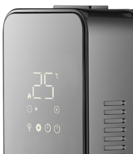 WiFi масляний обігрівач LIFEX Oil Heater 2000W (Чорний) з закритим корпусом - зображення 2