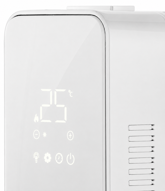 БЕЗмасляний WiFi обігрівач LIFEX Oil Free Heater 2000W (Білий) - зображення 2