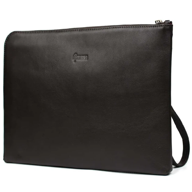 Папка-портфель кожаная TARWA GC-2559-4lx коричневая для документов А4 - изображение 4