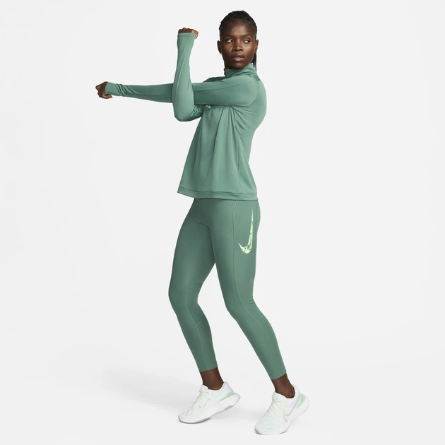 Лосини жіночі Nike Fast Mid-Rise 7/8 Running Leggings With Pockets S Зелений FN3268-361 - Фото 6 Лосини жіночі Nike Fast Mid-Rise 7/8 Running Leggings With Pockets S Зелений FN3268-361 - зображення 6