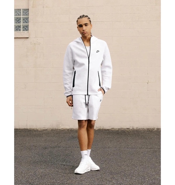 Шорти чоловічі Nike Tech Fleece Shorts XL Білий FB8171-051 - зображення 5