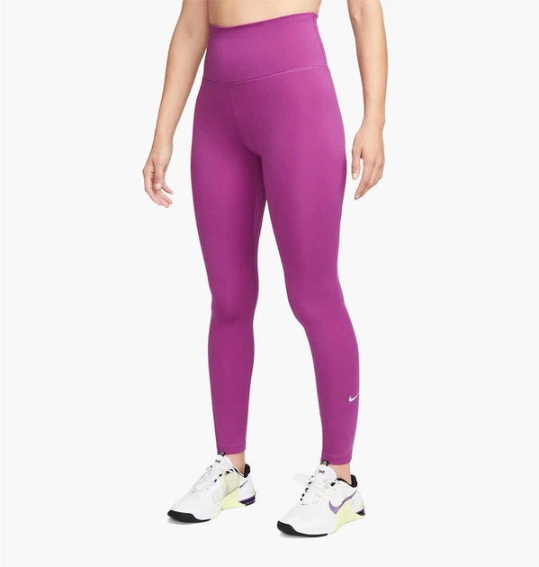 Лосини жіночі Nike One Violet M Фіолетовий DM7278-503 - Фото 1 Лосини жіночі Nike One Violet M Фіолетовий DM7278-503 - зображення 1