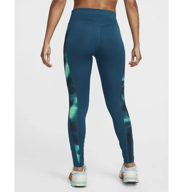Лосины женские Nike One Icon Clash Womens Mid-Rise Leggings Blue XS Синий DQ6713-460 - Фото 2 Лосины женские Nike One Icon Clash Womens Mid-Rise Leggings Blue XS Синий DQ6713-460 - изображение 2
