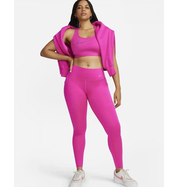 Лосины женские Nike Go Leggings Pink S Розовый DQ5672-615 - Фото 4 Лосины женские Nike Go Leggings Pink S Розовый DQ5672-615 - изображение 4