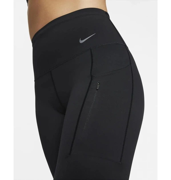 Лосины женские Nike Go Womens Firm-Support High-Waisted 7/8 Leggings With Pockets Black XS Черный DQ5636-010 - изображение 8