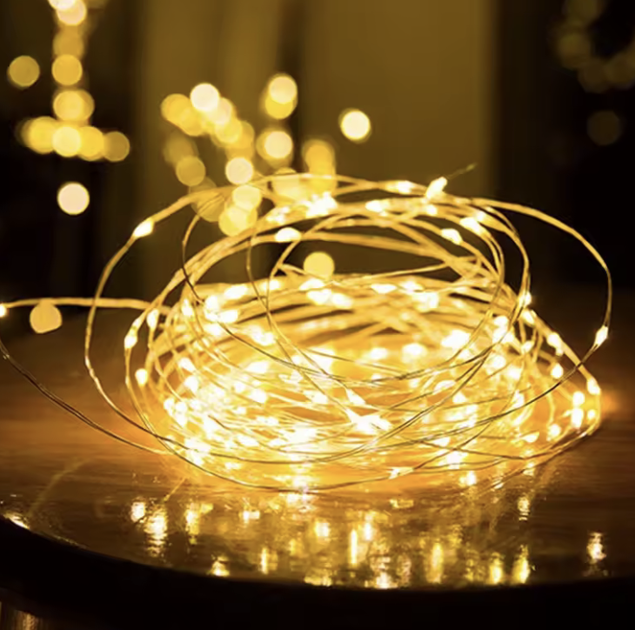 Гирлянда уличная на солнечной батарее LED, 12 м, теплый свет, водонепроницаемая, для сада и праздничного декора. - Фото 2 Гирлянда уличная на солнечной батарее LED, 12 м, теплый свет, водонепроницаемая, для сада и праздничного декора. - изображение 2