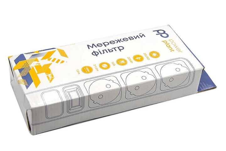 Мережевий фільтр PowerPlant 1.8 м, 3x1.5мм2, 10А, 3 розетки, євростандарт (JY -1054/1.8), коробка (PPSA10M18S3B) - Фото 2 Мережевий фільтр PowerPlant 1.8 м, 3x1.5мм2, 10А, 3 розетки, євростандарт (JY -1054/1.8), коробка (PPSA10M18S3B) - зображення 2