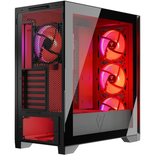 Корпус Modecom VOLCANO EXPANSE S ARGB 4x140mm fans MIDI USB 3.0x2+TYPE-C BLACK без БЖ ATX (AT-EXPANSE-SG-10-000000) - Фото 3 Корпус Modecom VOLCANO EXPANSE S ARGB 4x140mm fans MIDI USB 3.0x2+TYPE-C BLACK без БЖ ATX (AT-EXPANSE-SG-10-000000) - зображення 3