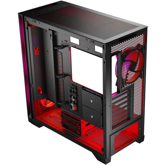 Корпус Modecom VOLCANO EXPANSE S ARGB 4x140mm fans MIDI USB 3.0x2+TYPE-C BLACK без БЖ ATX (AT-EXPANSE-SG-10-000000) - Фото 6 Корпус Modecom VOLCANO EXPANSE S ARGB 4x140mm fans MIDI USB 3.0x2+TYPE-C BLACK без БЖ ATX (AT-EXPANSE-SG-10-000000) - зображення 6