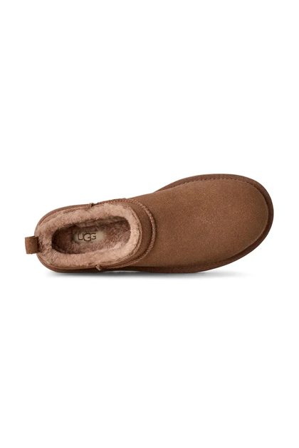 Жіночі уггі Мікро коричневі Замшеві UGG Classic Micro Boot Rocky Oak (38, коричневий) - Фото 4 Жіночі уггі Мікро коричневі Замшеві UGG Classic Micro Boot Rocky Oak (38, коричневий) - изображение 4
