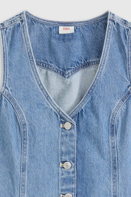 Сукня Levi's 42(S) Блакитний джинс (156588) - Фото 2 Сукня Levi's 42(S) Блакитний джинс (156588) - зображення 2