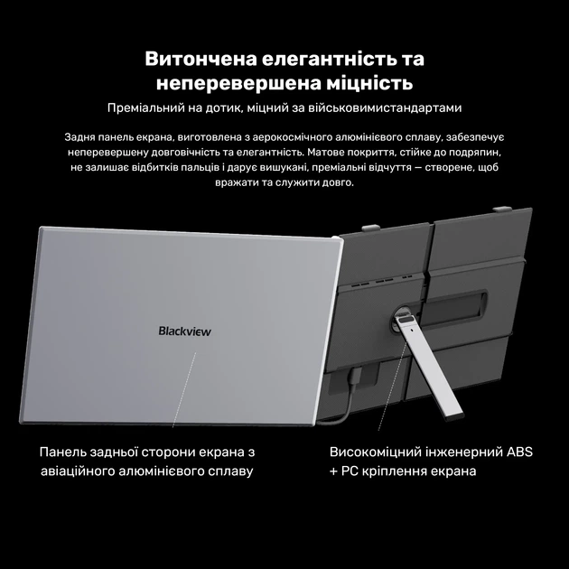 Монитор портативный 14" Blackview SCM6 Single Grey (BVSCM6) - изображение 10