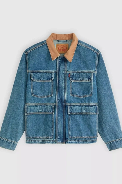 Мужская джинсовая куртка Levi's 52(XL) Синий (156534) - изображение 4