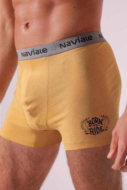 Трусы боксеры, 2 штуки Naviale 52(XL) Бронзовая охра-чорный (156783) - Фото 4 Трусы боксеры, 2 штуки Naviale 52(XL) Бронзовая охра-чорный (156783) - изображение 4