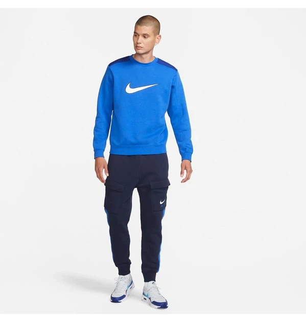 Свитшот мужской Nike Crew Bb Blue L Синий FN0245-480 - Фото 3 Свитшот мужской Nike Crew Bb Blue L Синий FN0245-480 - изображение 3