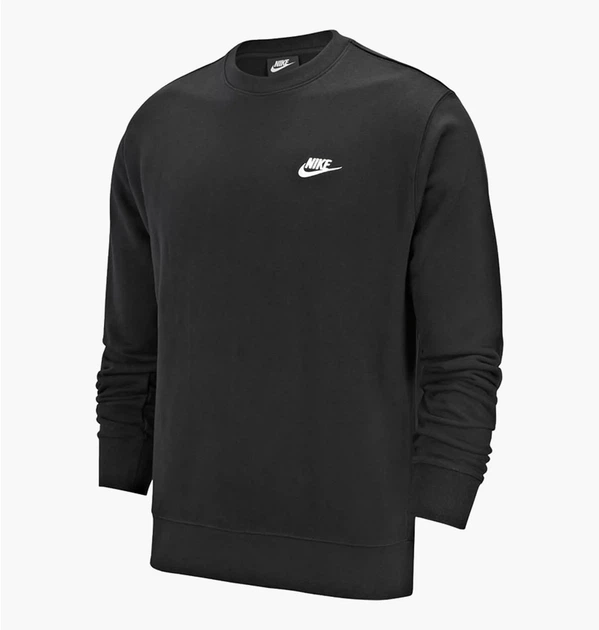 Кофта мужская Nike M Nsw Club Crw Ft XL Черный BV2666-010 - Фото 1 Кофта мужская Nike M Nsw Club Crw Ft XL Черный BV2666-010 - изображение 1