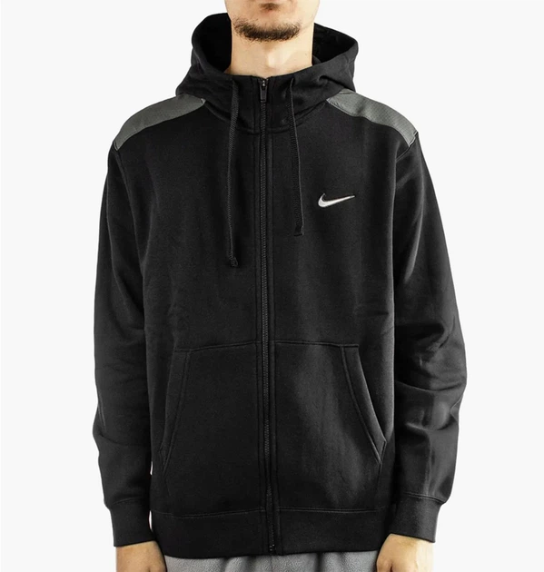 Толстовка мужская Nike Sp Fleece Full Bb Zip Hoodie XL Черный FQ8819-010 - Фото 1 Толстовка мужская Nike Sp Fleece Full Bb Zip Hoodie XL Черный FQ8819-010 - изображение 1