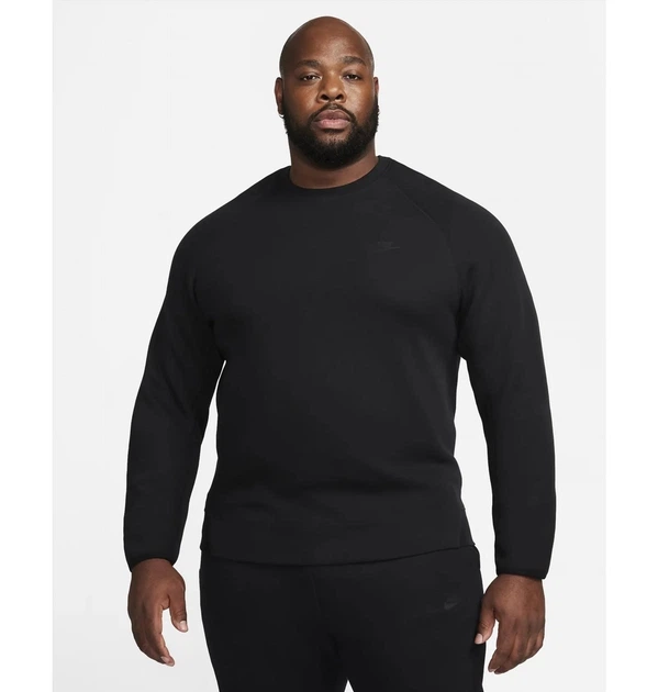 Свитшот мужской Nike Tech Fleece Crew XS Черный FB7916-010 - Фото 2 Свитшот мужской Nike Tech Fleece Crew XS Черный FB7916-010 - изображение 2