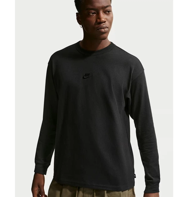 Лонгслив мужской Nike Premium Essentials Sustainable Black M Черный IH1127-010 - Фото 6 Лонгслив мужской Nike Premium Essentials Sustainable Black M Черный IH1127-010 - изображение 6