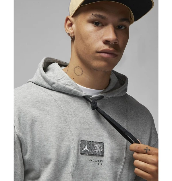 Худи мужское Nike Paris Saint-Germain L Серый DM3096-063 - изображение 4