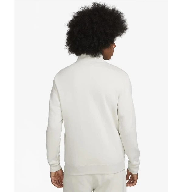 Свитшот мужской Nike Sportswear Club Brushed-Back 1/2-Zip 2XL Белый DD4732-073 - Фото 6 Свитшот мужской Nike Sportswear Club Brushed-Back 1/2-Zip 2XL Белый DD4732-073 - изображение 6
