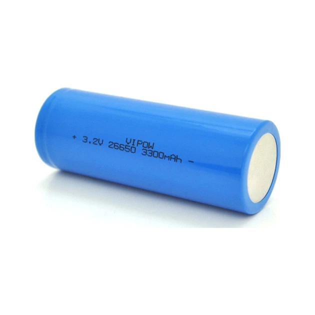 Акумулятор 26650 3300mAh, LiFePO4, FlatTop, 3.2V, Blue Vipow (IFR26650-3300mAhFT / 31075) - Фото 2 Акумулятор 26650 3300mAh, LiFePO4, FlatTop, 3.2V, Blue Vipow (IFR26650-3300mAhFT / 31075) - изображение 2