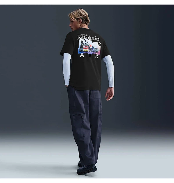 Футболка чоловіча Nike Sportswear T-Shirt Black S Чорний IH5067-010 - Фото 6 Футболка чоловіча Nike Sportswear T-Shirt Black S Чорний IH5067-010 - зображення 6